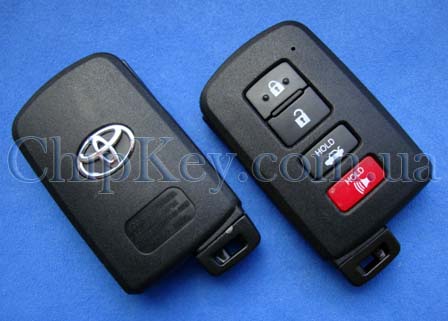 Ключ Toyota Smart Key (корпус) 4 кнопки
