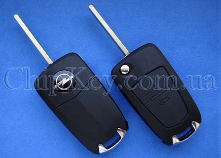 Ключ Opel выкидной (корпус) 3 кнопки, лезвие hu100