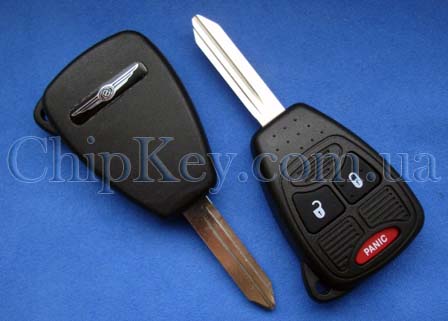 Ключ Chrysler Dodge Jeep (корпус) 2 кнопки 1 кнопка (Panic)