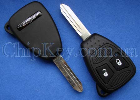 Ключ Chrysler Dodge Jeep (корпус) 2 кнопки