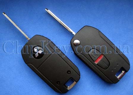 Ключ Mitsubishi выкидной (корпус) 2 кнопки