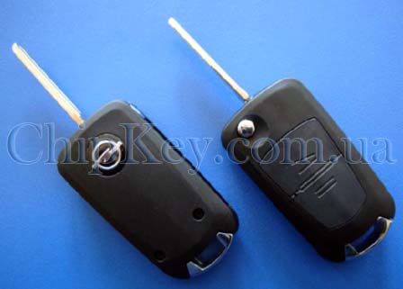 Ключ Opel выкидной (корпус) 2 кнопки, лезвие hu46p