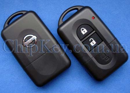 Ключ Nissan Cube, Micra, Note, Juke, Qashqai Smart key (корпус) 2 кнопки