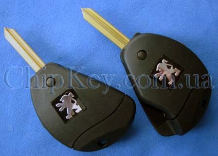 Выкидной ключ Peugeot Expert, Partner 2 кнопки, ID46(pcf7936), 433Mhz