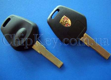 Ключ Porsche (корпус) 1 кнопка, лезвие HU66