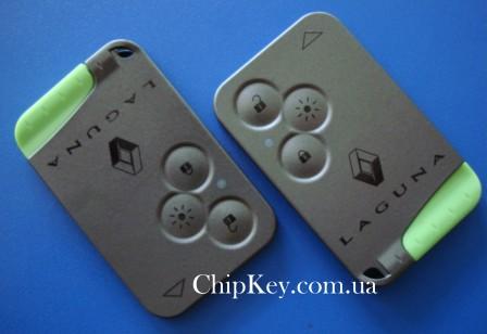 Ключ Renault Laguna Smart Card (корпус) 3 кнопки