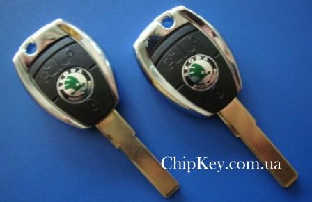 Ключ Skoda (корпус) лезвие hu66