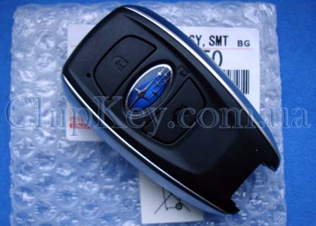 Ключ Subaru BRZ (Z10) с 03,2014, Legasy (B15) с 08.2014, Impreza (GJ) G13 с 01.2015, XV (VIN: JF 1,2) G33 с 01.2015, FORESTER (S13) с 10.2014, Denso 14AHB 3 кнопки, с чипом 6B PG1: F1, 433Mhz, original