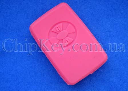 Toyota Smart Key силиконовый чехол 2 кнопки, розовый