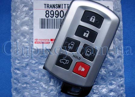 Ключ Toyota Sienna 2011-2020,  FCC ID: HYQ14ADR, с чипом 6B P1:98, 315Mhz для рынка USA