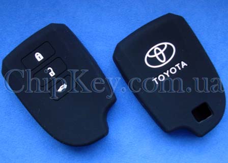 Toyota Smart Key силиконовый чехол 3 кнопки, черный