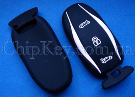 Чехол Tesla силиконовый 3 кнопки, черный