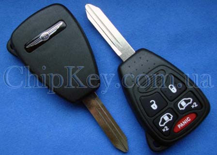 Ключ Chrysler Dodge Jeep (корпус) 4 кнопки 1 кнопка (Panic)