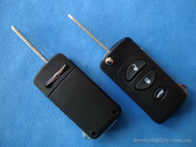 Ключ Chrysler Dodge Jeep выкидной (корпус) 3 кнопки