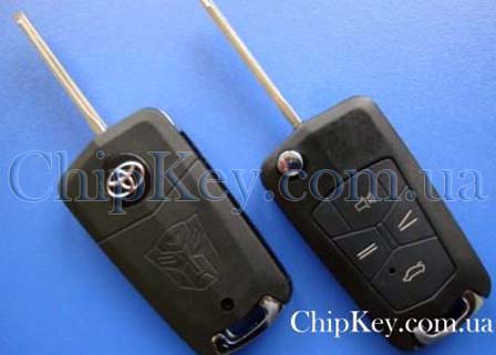 Выкидной ключ Toyota (корпус) 3 кнопки, Europe Style