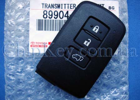 Ключ Toyota Rav4 BA2EQ 3 кнопки, Toyota H chip P1:88, для рынка Европы, на автомобили с 07.2012 -2018, оriginal