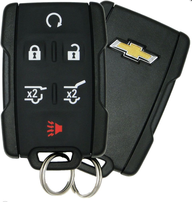 Ключ Chevrolet Tahoe, Suburban smart key 6 кнопок, GM Part Numbers : 13577766, 84540864, FCC ID: M3N-32337100, 315Mhz, original