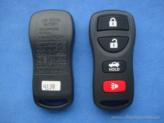 Ключ Nissan пульт 4 кнопки с платой 315 Mhz