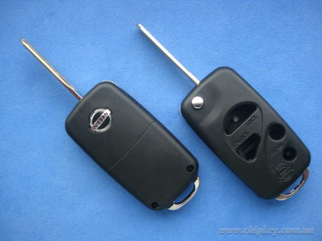 NISSAN MAXIMA выкидной ключ (корпус) 3 - кнопки + 1 кнопка(Panic)