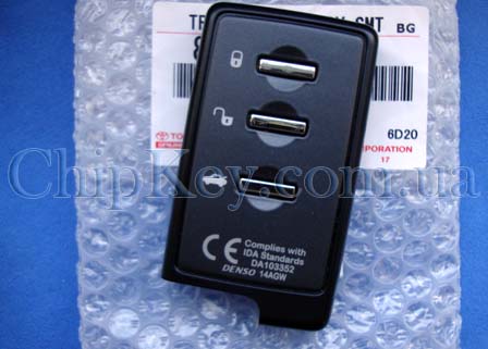 Ключ Subaru Legacy (B14) 03.2012 -11.2014, Denso 14AGW 3 кнопки, с чипом ID60 PG1: 78, 433Mhz, Original